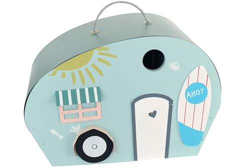 Vogelhaus Wohnwagen hellblau 26,5 x 15,5 x 17,5 cm Nistkasten Kleinvögel Vogelhaus Wohnwagen hellblau 26,5 x 15,5 x 17,5 cm Nistkasten Kleinvögel von kynast exklusiv