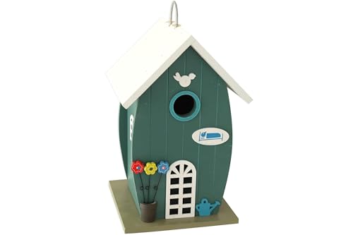 Vogelhaus blau-weiß 16,5 x 16,5 x 26 cm Nistkasten Kleinvögel Vogelhaus blau-weiß 16,5 x 16,5 x 26 cm Nistkasten Kleinvögel von kynast exklusiv