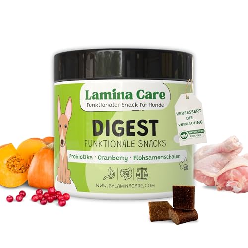 Lamina Care - Hundesnacks mit Probiotika Hund die das Verdauungssystem Unterstützen, Natürliche Snacks Gegen Sodbrennen Hund, Abhilfe für Gras und Kotfresser Drops Hund, Essbar Gegen Durchfall Hund von lamina care