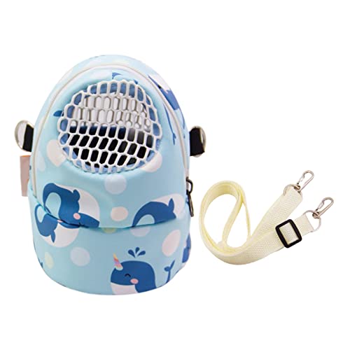 Pet Container Comfortable Good Ductility Washable Hamster Chinchilla Travel Warm Bags for Small Animal Blue von lamphle