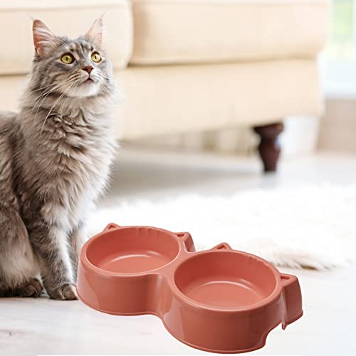 lamphle Futterbehälter für Haustiere, solide, doppelte Verwendung, waschbar, groß, für Hunde und Katzen, Orange von lamphle