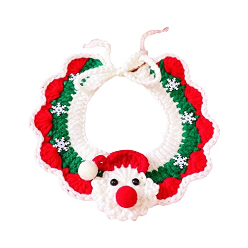 lamphle Haustier-Halsband, hautfreundlich, dekorativ, auffällig, Weihnachts-Stil, Katzen-Hundehalsband, Haustier-Zubehör 1 S von lamphle