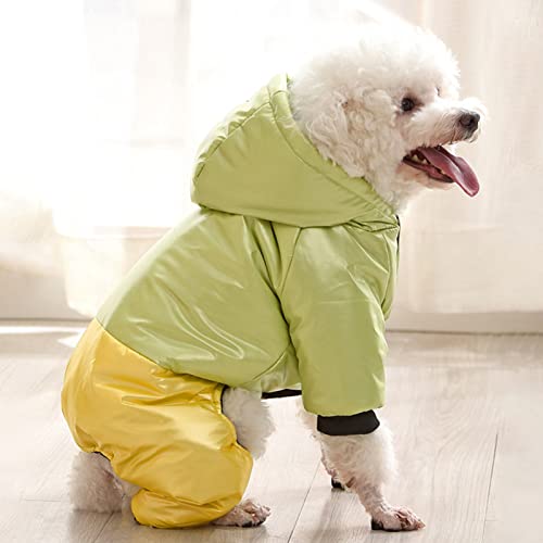 lamphle Hunde-Wintermantel Haustier Kaltwetterjacke Winddichter Mantel Weicher Hundemantel mit Hut Haustier Winterkleidung für Outdoor Weste Kleidung für kleine, mittelgroße und große Hunde, Grün-XL lamphle Hunde-Wintermantel Haustier Kaltwetterjacke Winddichter Mantel Weicher Hundemantel mit Hut Haustier Winterkleidung für Outdoor Weste Kleidung für kleine, mittelgroße und große Hunde, Grün-XL von lamphle