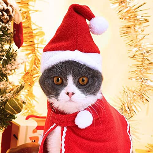 lamphle Katze Weihnachtskostüm Schöne Weihnachtsmann Haustier Umhang Set Haustier Kleidung für Weihnachtsfeier Lustige Weihnachtsmann Elch Kopfbedeckung Haustier Maskerade Party Kostüme Weihnachtsmann Hut für Katze Weihnachten S lamphle Katze Weihnachtskostüm Schöne Weihnachtsmann Haustier Umhang Set Haustier Kleidung für Weihnachtsfeier Lustige Weihnachtsmann Elch Kopfbedeckung Haustier Maskerade Party Kostüme Weihnachtsmann Hut für Katze Weihnachten S von lamphle