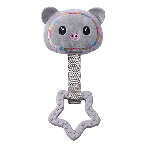 lamphle Pet Molar Toy Creative Relieve Langeweile Leichte Plüschhülle Maus Haustier Molar Spielzeug für Welpen Hellgrau von lamphle