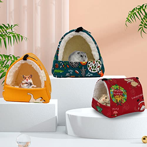 lamphle Ratten-Hamsterhaus, Bett, Hängematte, niedliches Spielzeugnest für kleine Tiere, Mäuse, hält warm, Plüsch, weich, bunt, bedruckt, Hamster für kleine Haustiere, Hamster, Zubehör, Rot, L lamphle Ratten-Hamsterhaus, Bett, Hängematte, niedliches Spielzeugnest für kleine Tiere, Mäuse, hält warm, Plüsch, weich, bunt, bedruckt, Hamster für kleine Haustiere, Hamster, Zubehör, Rot, L von lamphle