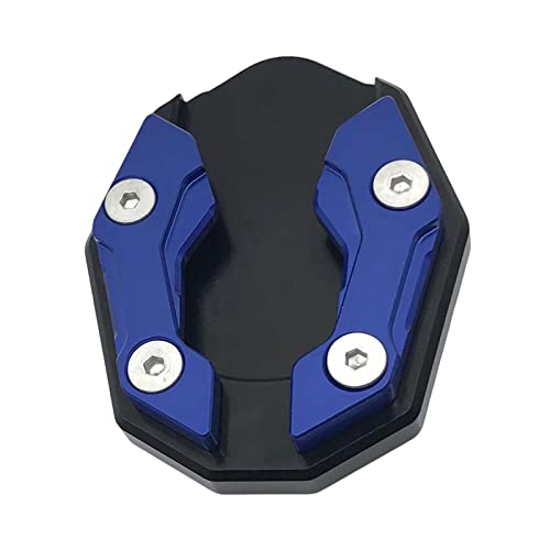 lamphle Side Stand Pad Exquisites Arbeitskunst dekorieren rostfeste Motorrad-Ständer-Stützplatte, die mit Xmax300 NAMX155 MT15 kompatibel sind Blau von lamphle