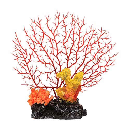 lamphle Simulation Koralle realistische Form lichtechte Farbe künstliche Wasserpflanzen Koralle Aquarium Dekoration für Fische A von lamphle