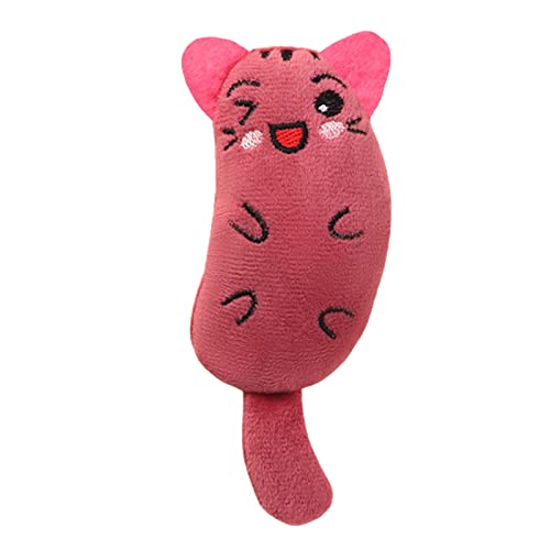 lamphle Spielzeug für Haustiere mit hoher Elastizität, elastisch, hält Welpen von Pet Mastichere Spielzeug für Indoor Rose Rot, 5 Stück von lamphle