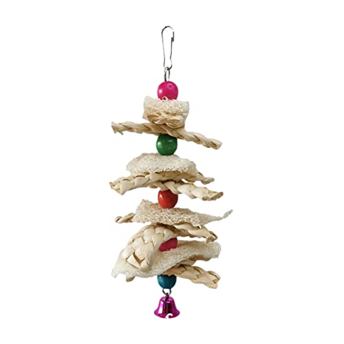 lamphle Vogelspielzeug für Haustiere, lindert Langeweile, Zähne, Reinigung, Freizeitmais, bunt, mit Perlen besetzt, Luffa, Vogel, Nagspielzeug für Sittiche B, Einheitsgröße lamphle Vogelspielzeug für Haustiere, lindert Langeweile, Zähne, Reinigung, Freizeitmais, bunt, mit Perlen besetzt, Luffa, Vogel, Nagspielzeug für Sittiche B, Einheitsgröße von lamphle