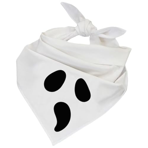 lanliflying Lustiges Geister-Haustier-Halstuch, Dreieckstuch für Halloween, Welpen, Urlaub, Schals für kleine und mittelgroße Hunde für Fotografie, Reisen lanliflying Lustiges Geister-Haustier-Halstuch, Dreieckstuch für Halloween, Welpen, Urlaub, Schals für kleine und mittelgroße Hunde für Fotografie, Reisen von lanliflying