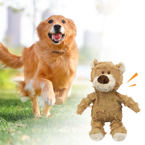 laocaf Unzerstörbares Hundespielzeug, Neuer Kaubär Kuscheltier Hund, Kauspielzeug Hund, Zahnreinigung, Bissfest, für Hunde Jeden Alters und Jeder Größe (#1, L) von laocaf
