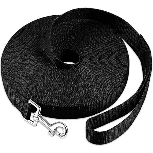 Laqibak Trainingsleine für kleine, mittelgroße und große Hunde, Nylon, stark, langlebig, lange Trainingsleine für Gehorsamkeitstraining, Rückruftraining, Agility-Leine zum Spielen, Campen oder Laqibak Trainingsleine für kleine, mittelgroße und große Hunde, Nylon, stark, langlebig, lange Trainingsleine für Gehorsamkeitstraining, Rückruftraining, Agility-Leine zum Spielen, Campen oder von laqibak