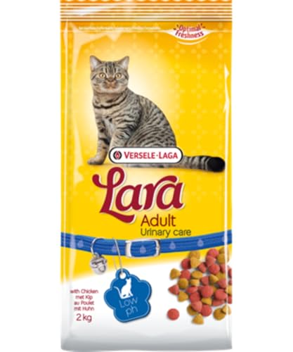 Versele-Laga Lara Adult Urinary Care | 2 kg | Trockenfutter mit Huhn für ausgewachsene Katzen ab dem 1. Lebensjahr | Speziell zusammengestellt zur Unterstützung der Harnwege von Versele-Laga