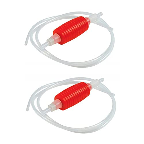 lascivious 2X 2 Meter Rot Siphon Rohr Hand Kraftstoff Pumpe Benzin Siphon ÖL Wasser Kraftstoff Siphon Pumpe für Wasser Benzin FlüSsigkeit Haus GebräU von lascivious