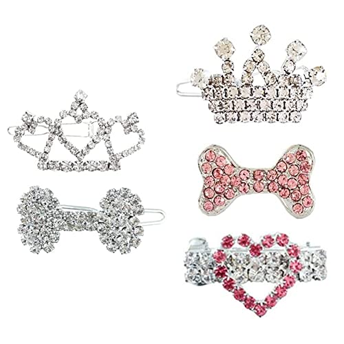 lascivious 5 Stück Kristall Strass Haar Clip Friseur Haar Zubehör Hund Kopfbedeckung Haustier Pflege lascivious 5 Stück Kristall Strass Haar Clip Friseur Haar Zubehör Hund Kopfbedeckung Haustier Pflege von lascivious