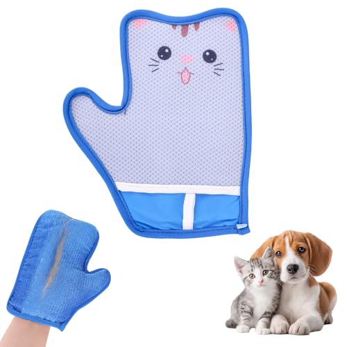 Doppelseitiger Fellpflegehandschuh für Haustiere, Süßer Tierhaarentferner Massagehandschuh zum Enthaaren für Hunde und Katzen Ideal zum Waschen von Möbeln und Teppichen Doppelseitiger Fellpflegehandschuh für Haustiere, Süßer Tierhaarentferner Massagehandschuh zum Enthaaren für Hunde und Katzen Ideal zum Waschen von Möbeln und Teppichen von lasuroa