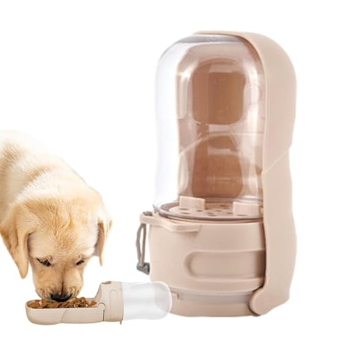 laxreheye 2 in 1 Hundwasserflasche, Reisewater Water Bowl - 2 in 1 Haustier liefert Trinken - Animal Feeding Supplies, Haustier Spender, Reisezubehört von laxreheye