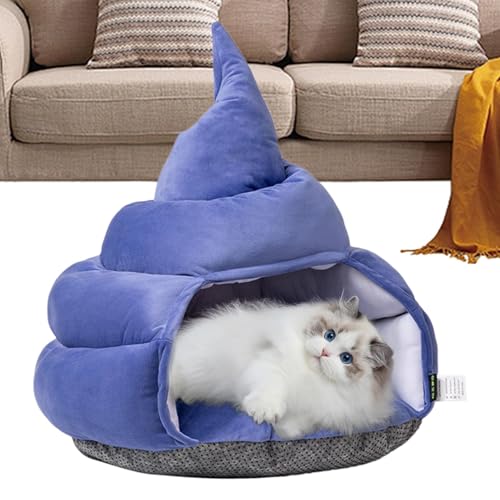 laxreheye Katzenhöhlen für Wohnungskatzen, überdachtes Katzenbett, Katzenversteck in Kotform, Bequeme Haustierbetten, weiches Katzenzelt, Katzenhütte, Haustierbedarf für Katzen und kleine Hunde laxreheye Katzenhöhlen für Wohnungskatzen, überdachtes Katzenbett, Katzenversteck in Kotform, Bequeme Haustierbetten, weiches Katzenzelt, Katzenhütte, Haustierbedarf für Katzen und kleine Hunde von laxreheye