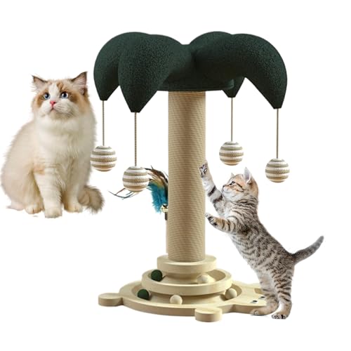 laxreheye Kratzbaum Für Katzen,Sisal Kratzpfosten Mit Integrierter Drehbahn Und Rollkugel | Integrierte Drehbare Laufbahn & Rollkugel Zur Kätzchenerziehung Und Möbelschutz laxreheye Kratzbaum Für Katzen,Sisal Kratzpfosten Mit Integrierter Drehbahn Und Rollkugel | Integrierte Drehbare Laufbahn & Rollkugel Zur Kätzchenerziehung Und Möbelschutz von laxreheye