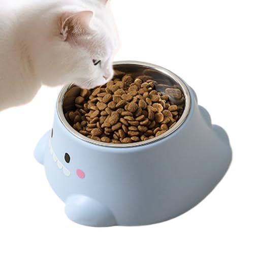 laxreheye Schräge Katzenschüssel | Hundenapf Für Hunde - Auslaufsicherer & Kippsicherer Haustiernapf Zum Füttern Und Trinken Für Mehrkatzenhaushalte, Seniorenkatzen, Welpen, Kätzchen Und Unterwegs von laxreheye