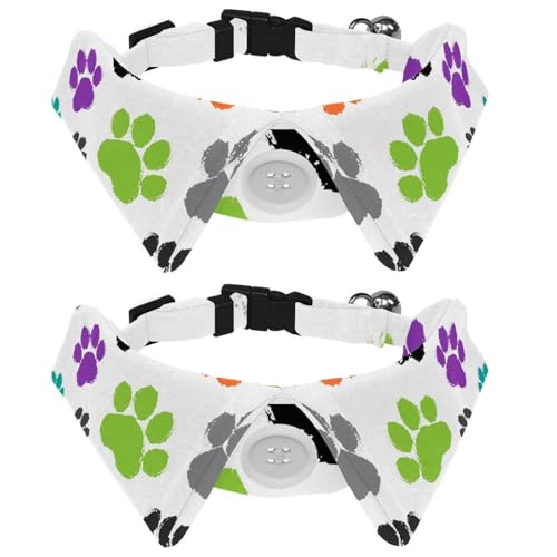 Hundehalsband mit Fliege, verstellbar, formelles Smokinghalsband mit abnehmbarem Hemdkragen, Katzenhalsbänder für kleine Haustiere, bunte Tierpfote Hundehalsband mit Fliege, verstellbar, formelles Smokinghalsband mit abnehmbarem Hemdkragen, Katzenhalsbänder für kleine Haustiere, bunte Tierpfote von lcndlsoe