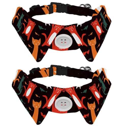 Hundehalsband mit Fliege, verstellbar, formelles Smokinghalsband mit abnehmbarem Hemdkragen, Katzenhalsbänder für kleine Haustiere, bunte lustige Katze und Fische Hundehalsband mit Fliege, verstellbar, formelles Smokinghalsband mit abnehmbarem Hemdkragen, Katzenhalsbänder für kleine Haustiere, bunte lustige Katze und Fische von lcndlsoe