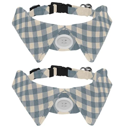 Hundehalsband mit Fliege, verstellbares formelles Smokinghalsband mit abnehmbarem Hemdkragen, Katzenhalsbänder für kleine Haustiere, Diamant-Gitterstreifen, Blau Hundehalsband mit Fliege, verstellbares formelles Smokinghalsband mit abnehmbarem Hemdkragen, Katzenhalsbänder für kleine Haustiere, Diamant-Gitterstreifen, Blau von lcndlsoe
