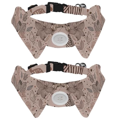 Hundehalsband mit Fliege, verstellbares formelles Smokinghalsband mit abnehmbarem Hemdkragen, Katzenhalsbänder für kleine Haustiere, Lotusvogel-Linienmuster Hundehalsband mit Fliege, verstellbares formelles Smokinghalsband mit abnehmbarem Hemdkragen, Katzenhalsbänder für kleine Haustiere, Lotusvogel-Linienmuster von lcndlsoe