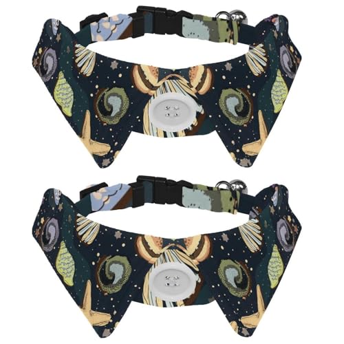 Hundehalsband mit Fliege, verstellbares formelles Smokinghalsband mit abnehmbarem Hemdkragen, Katzenhalsbänder für kleine Haustiere, Seestern, Muschel, Meeresleben Hundehalsband mit Fliege, verstellbares formelles Smokinghalsband mit abnehmbarem Hemdkragen, Katzenhalsbänder für kleine Haustiere, Seestern, Muschel, Meeresleben von lcndlsoe