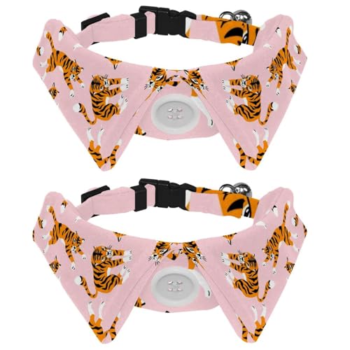 Hundehalsband mit Fliege, verstellbares formelles Smokinghalsband mit abnehmbarem Hemdkragen, Katzenhalsbänder für kleine Haustiere, Tiger-Tierkönig Hundehalsband mit Fliege, verstellbares formelles Smokinghalsband mit abnehmbarem Hemdkragen, Katzenhalsbänder für kleine Haustiere, Tiger-Tierkönig von lcndlsoe