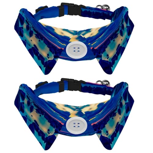 Hundehalsband mit Fliege, verstellbares formelles Smokinghalsband mit abnehmbarem Hemdkragen, Katzenhalsbänder für kleine Haustiere, blauer Himmel, Strandsteine Hundehalsband mit Fliege, verstellbares formelles Smokinghalsband mit abnehmbarem Hemdkragen, Katzenhalsbänder für kleine Haustiere, blauer Himmel, Strandsteine von lcndlsoe