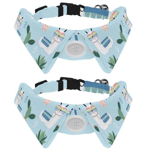 Hundehalsband mit Fliege, verstellbares formelles Smokinghalsband mit abnehmbarem Hemdkragen, Katzenhalsbänder für kleine Haustiere, niedliche Lama-Brille, Kaktus Hundehalsband mit Fliege, verstellbares formelles Smokinghalsband mit abnehmbarem Hemdkragen, Katzenhalsbänder für kleine Haustiere, niedliche Lama-Brille, Kaktus von lcndlsoe