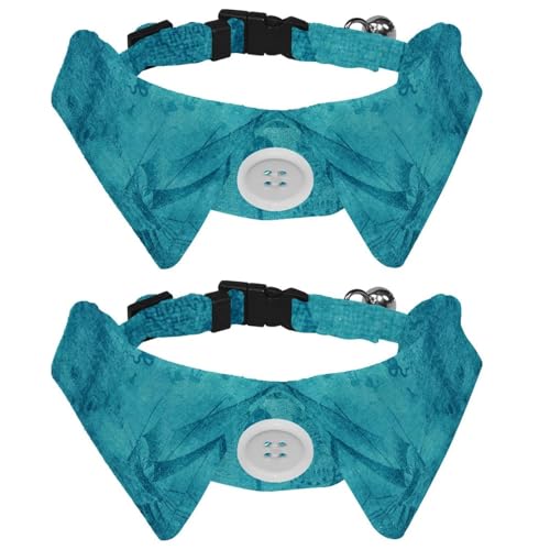 Hundehalsband mit Fliege und Glocke, Kunstkarte, blaues Segelschiff, verstellbares Revers-Design, Katzen-Fliege, Halsband für kleine Haustiere, 2 Stück Hundehalsband mit Fliege und Glocke, Kunstkarte, blaues Segelschiff, verstellbares Revers-Design, Katzen-Fliege, Halsband für kleine Haustiere, 2 Stück von lcndlsoe