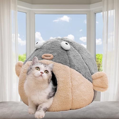 Katzenbetten für Indoor-Katzen – niedliches Katzenhöhlenbett in Tierform für größere Katzen und 2 Katzen, superweiches, beruhigendes Katzenzelt für Kätzchen und Welpen, kleine Hunde, warmer Plüsch Katzenbetten für Indoor-Katzen – niedliches Katzenhöhlenbett in Tierform für größere Katzen und 2 Katzen, superweiches, beruhigendes Katzenzelt für Kätzchen und Welpen, kleine Hunde, warmer Plüsch von lcybem