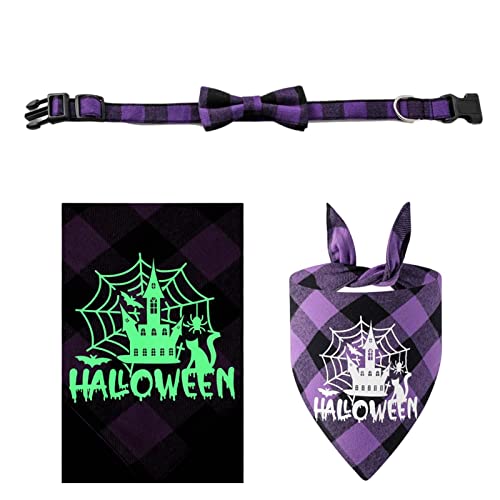 Herbst-Hundehalstücher | Reflektierende Halloween-Dreieck-Lätzchen – auffälliges Gitter Haustier Halsband Schal, Halloween Haustier Halstuch Urlaub Kostüme Zubehör Lear-au Herbst-Hundehalstücher | Reflektierende Halloween-Dreieck-Lätzchen – auffälliges Gitter Haustier Halsband Schal, Halloween Haustier Halstuch Urlaub Kostüme Zubehör Lear-au von lear-au