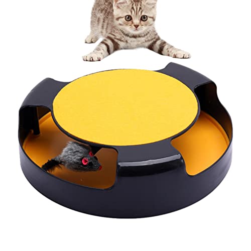 Interaktives Katzenspielzeug, glatt und langlebig, Katzenmausfalle, Spielzeug mit rutschfestem Pad, kreatives Puzzle, Kätzchen-Spielzeug, interaktives Katzenspielzeug für Indoor-Katzen Lear-au Interaktives Katzenspielzeug, glatt und langlebig, Katzenmausfalle, Spielzeug mit rutschfestem Pad, kreatives Puzzle, Kätzchen-Spielzeug, interaktives Katzenspielzeug für Indoor-Katzen Lear-au von lear-au