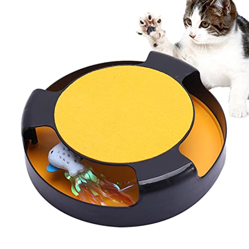 Interaktives Katzenspielzeug – Glattes und langlebiges Katzenspielzeug mit rutschfestem Pad – attraktives interaktives Katzenspielzeug für Indoor-Katzen und Kätzchen Lear-au von lear-au