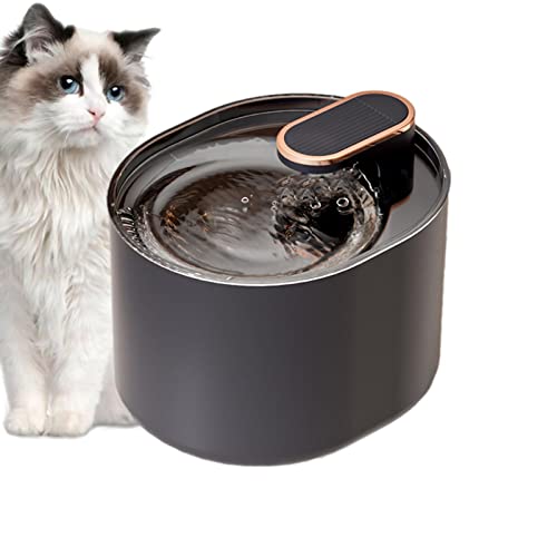 Katzenbrunnen – Haustier-Wasserspender für Katzen | mit einstellbaren, ultra-leisen Wasserdurchflusseinstellungen und Tertiärfiltration für Katzen, Hunde und mehrere Haustiere Lear-au von lear-au