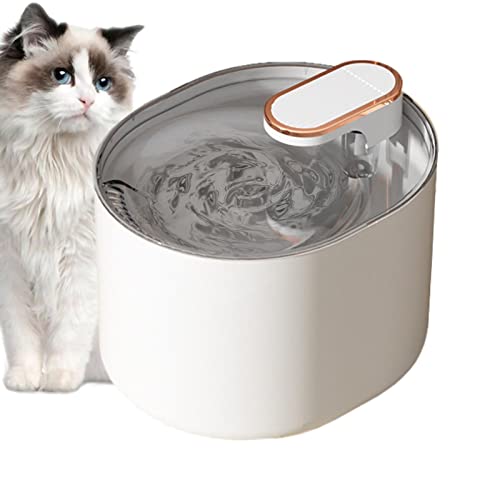 Katzenbrunnen | Wasserspender mit austauschbarem Filter | Automatischer Katzenwasserspender mit großer Kapazität für Katzen Hunde mehrere Haustiere Lear-au von lear-au