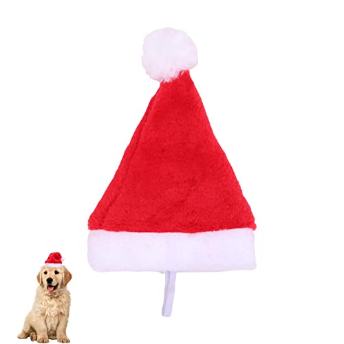 Weihnachtsmannmütze Weihnachten Haustier Hut | Kleine Haustier Nikolausmütze | Verstellbare Bequeme Weihnachten Weihnachtsmann Mütze für Haustier Tier Lear-au von lear-au