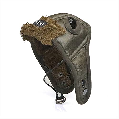 Leconpet Fliegermütze für Hunde, mit Ohrenklappen für kaltes Wetter (XX-Large, Braun) von leconpet