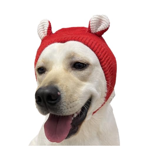 Leconpet Hundehut, leise Ohren für Hunde, Haustierohren, Strickmütze für mittelgroße und große Hunde, Lärmschutz, niedliche Tier-Kopfbedeckung, Winter, warme Haustier-Ohrenschützer für kaltes Wetter Leconpet Hundehut, leise Ohren für Hunde, Haustierohren, Strickmütze für mittelgroße und große Hunde, Lärmschutz, niedliche Tier-Kopfbedeckung, Winter, warme Haustier-Ohrenschützer für kaltes Wetter von leconpet
