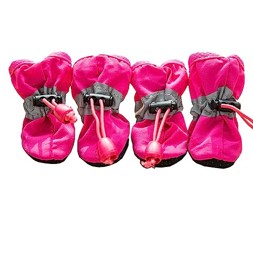 Leconpet Hundeschuhe, wasserdichte Hundeschuhe für kleine, mittelgroße und große Hunde mit weicher Anti-Rutsch-Sohle, geeignet für regnerisches Wetter, Spaziergänge im Freien, verstellbare elastische Leconpet Hundeschuhe, wasserdichte Hundeschuhe für kleine, mittelgroße und große Hunde mit weicher Anti-Rutsch-Sohle, geeignet für regnerisches Wetter, Spaziergänge im Freien, verstellbare elastische von leconpet