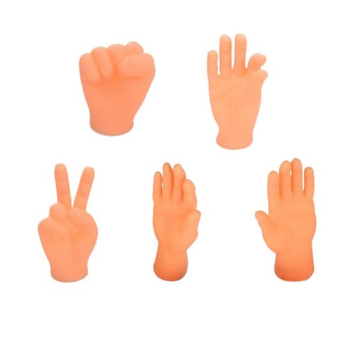 lehua 5-Teiliges Lustiges Mini-Handschuhspielzeug für Katzen und Welpen, Süße Kleine Hände für Katzen, Dehnbare Gummihände, Katzenspielzeug von lehua