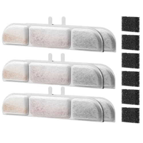 lehua Ersatzfilter für Trinkbrunnen, 2,5 L, für Haustier-Trinkbrunnen, Filter mit Dreifachfiltration, Katzen-Wasserfilter, 6 Stück lehua Ersatzfilter für Trinkbrunnen, 2,5 L, für Haustier-Trinkbrunnen, Filter mit Dreifachfiltration, Katzen-Wasserfilter, 6 Stück von lehua