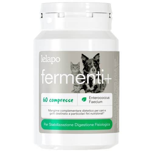 Fermenti+ 60 cps - Probiotische Milchsäure - bis zu 4 Monate Versorgung - Wiederherstellung der Bakterien- und Darmflora - Gegensätze Darmbeschwerden - sehr anfällig - für Hunde und Katzen - Lelapo Fermenti+ 60 cps - Probiotische Milchsäure - bis zu 4 Monate Versorgung - Wiederherstellung der Bakterien- und Darmflora - Gegensätze Darmbeschwerden - sehr anfällig - für Hunde und Katzen - Lelapo von lelapo