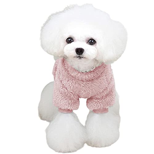 lencyotool Hund Flauschiger Samt-Pyjama,Weicher Fleece-Hunde-Fuzzy-Samt-Pyjama | Hundewinterkleidung für kleine Hunde, Haustieroverall, Katzenbekleidung für kleine, mittlere und große Hunde von lencyotool