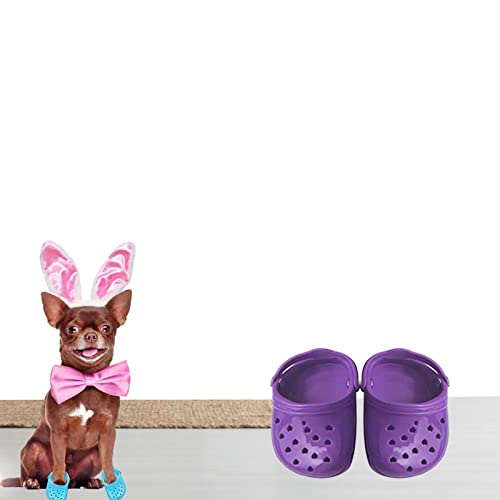 lencyotool Hundeschuhe – Atmungsaktive Hundesandalen – Hündchen-Sandalen in Bonbonfarben mit robuster, Rutschfester Sohle, verstellbare Hundeschuhe für kleine Hunde und Haustiere im Sommer von lencyotool