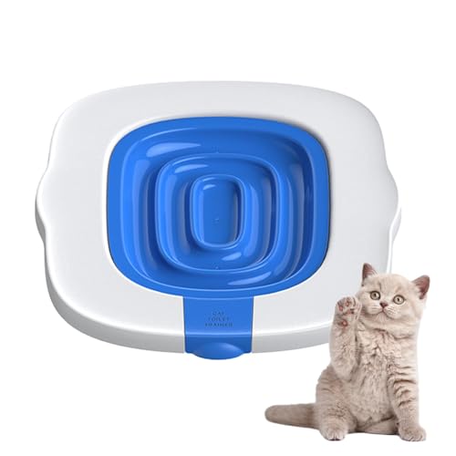 Leryveo Katzen-Toilettentraining, Toiletten-Toiletten-Trainer | Kleines tragbares Auto-Toiletten-Trainingssystem,Wiederverwendbares, rutschfestes Kätzchen-Töpfchen-Trainingssystem, von leryveo